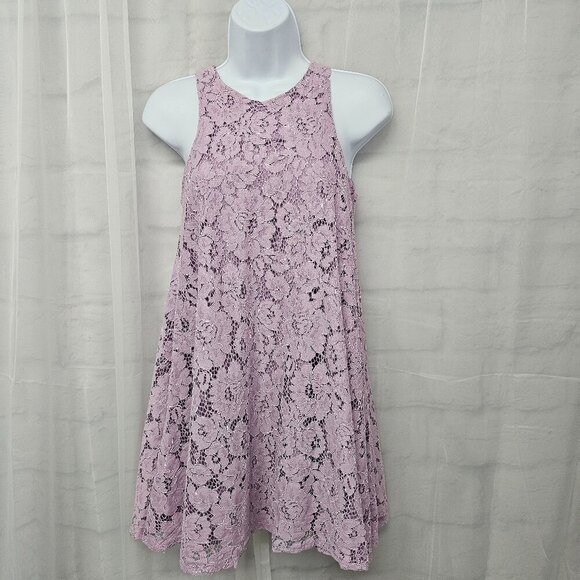 Altar'd State Lavender Lace Floral Tunic Tank Boho Coquette XS - Picture 1 of 11